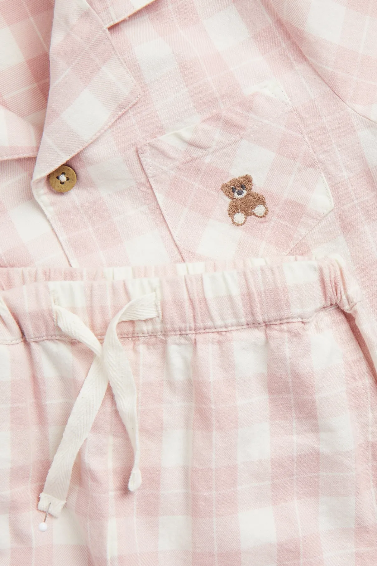 Baby & kids' pink checked pyjamas