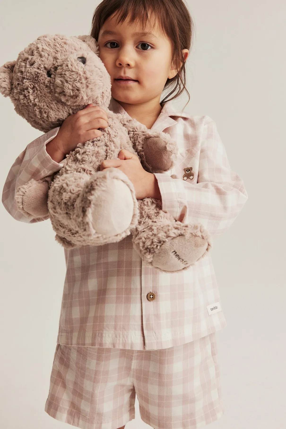 Baby & kids' pink checked pyjamas