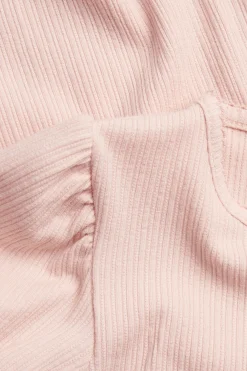 Baby & kids pink short‑sleeve puff top