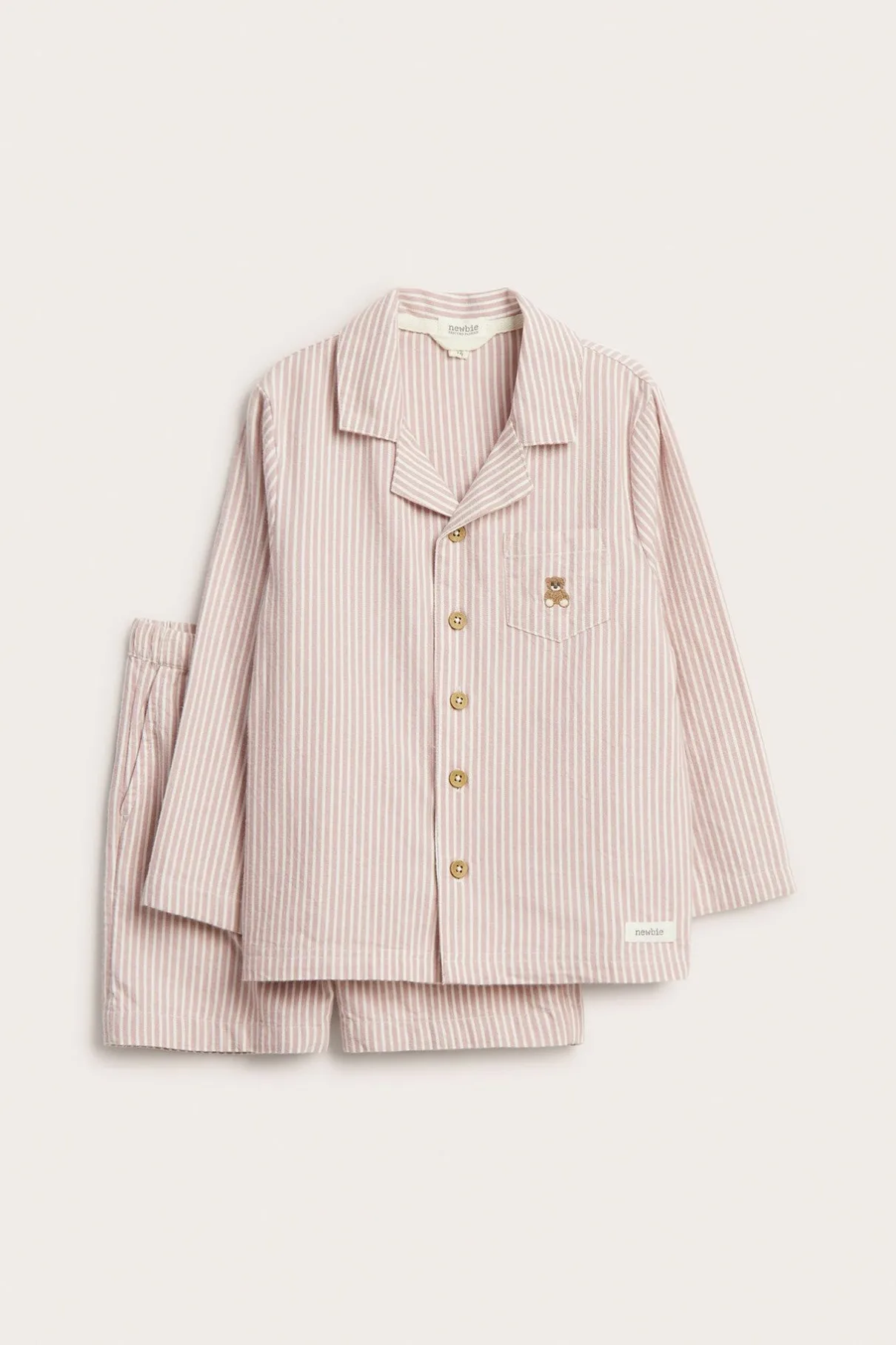 Baby & kids' pink striped pyjamas