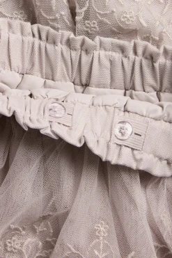 Baby & kids purple embroidered mesh skirt