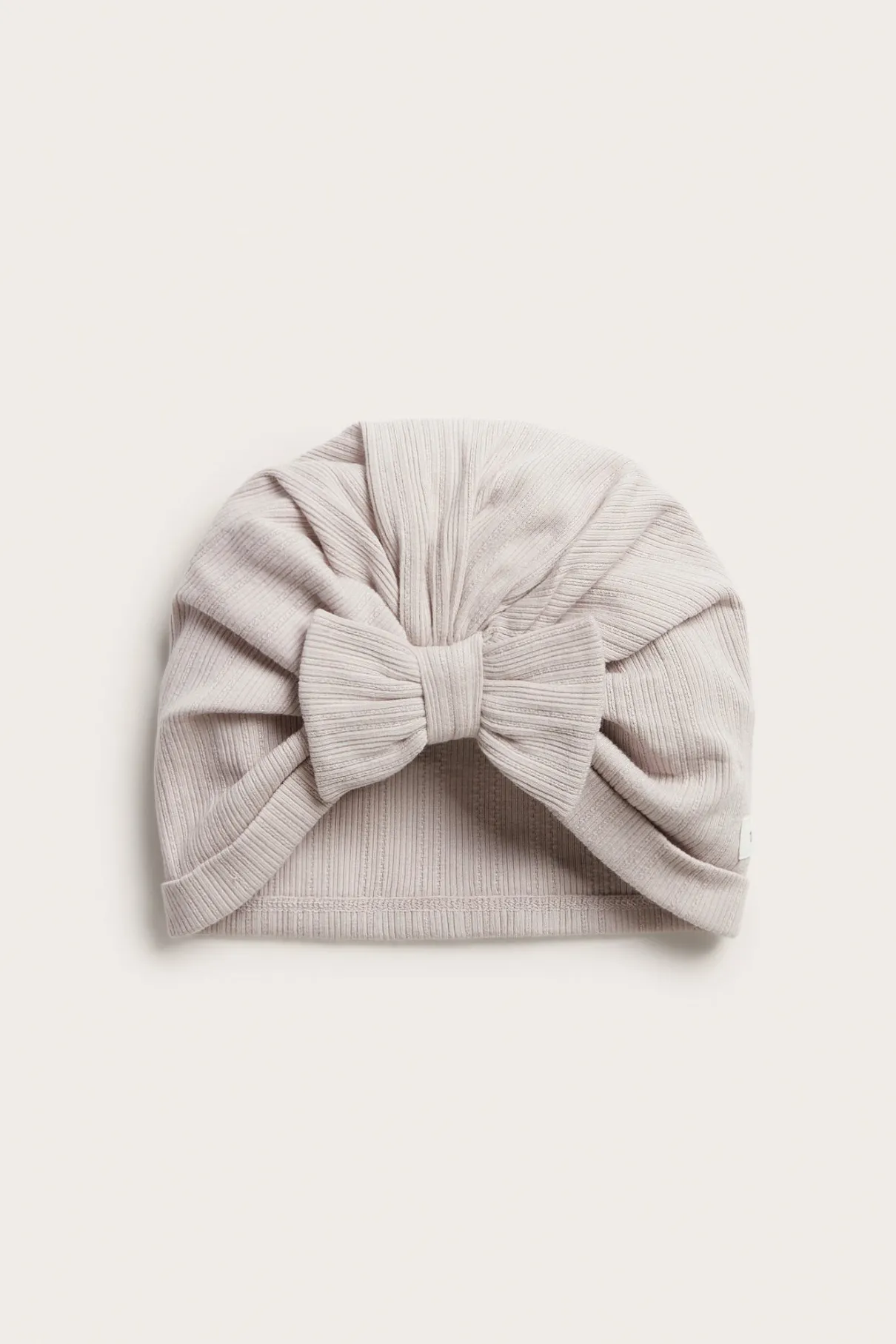 Baby & kids' purple ribbed turban hat