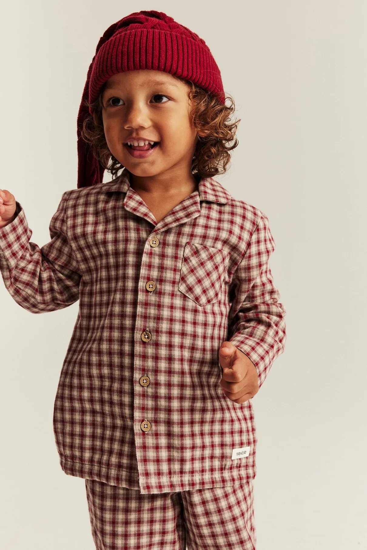 Baby & kids´ red checked pyjamas