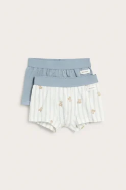 Baby & kids’ teddy bear print boxer shorts 2-pack
