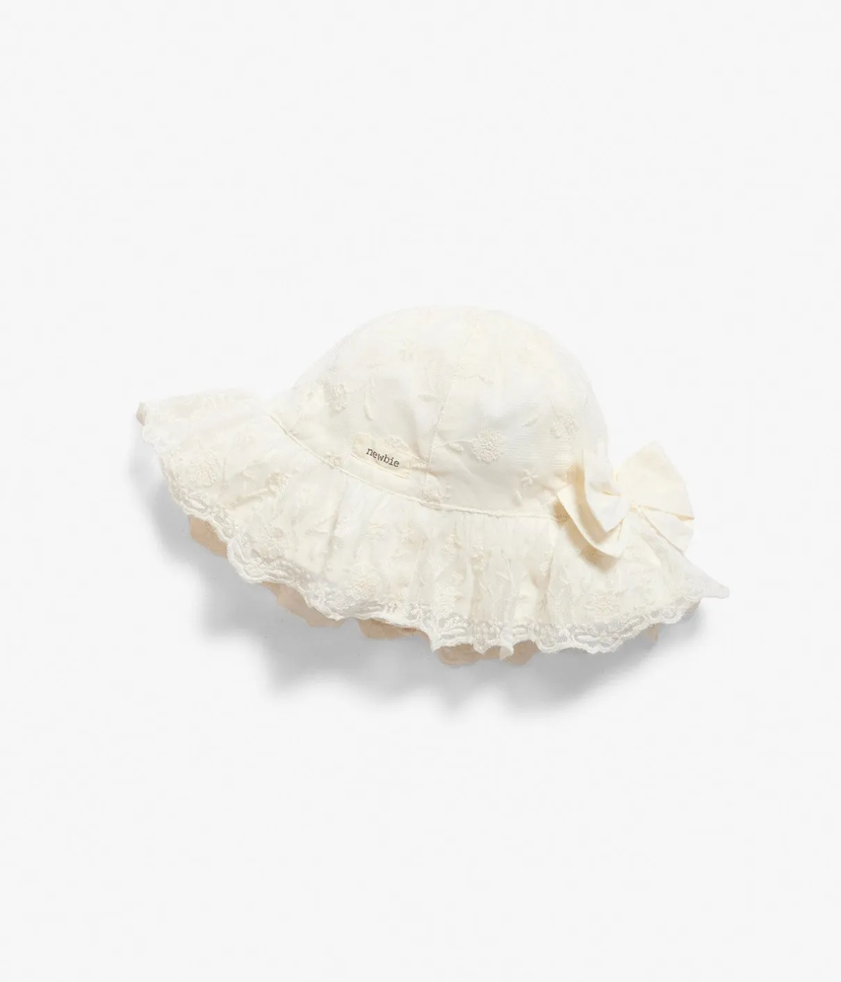 Baby & kids white embroidered sun hat
