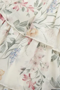 Baby & Kids white floral chiffon dress