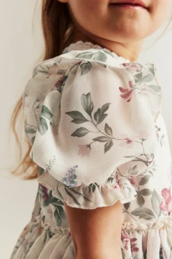 Baby & Kids white floral chiffon dress