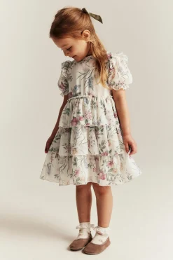 Baby & Kids white floral chiffon dress