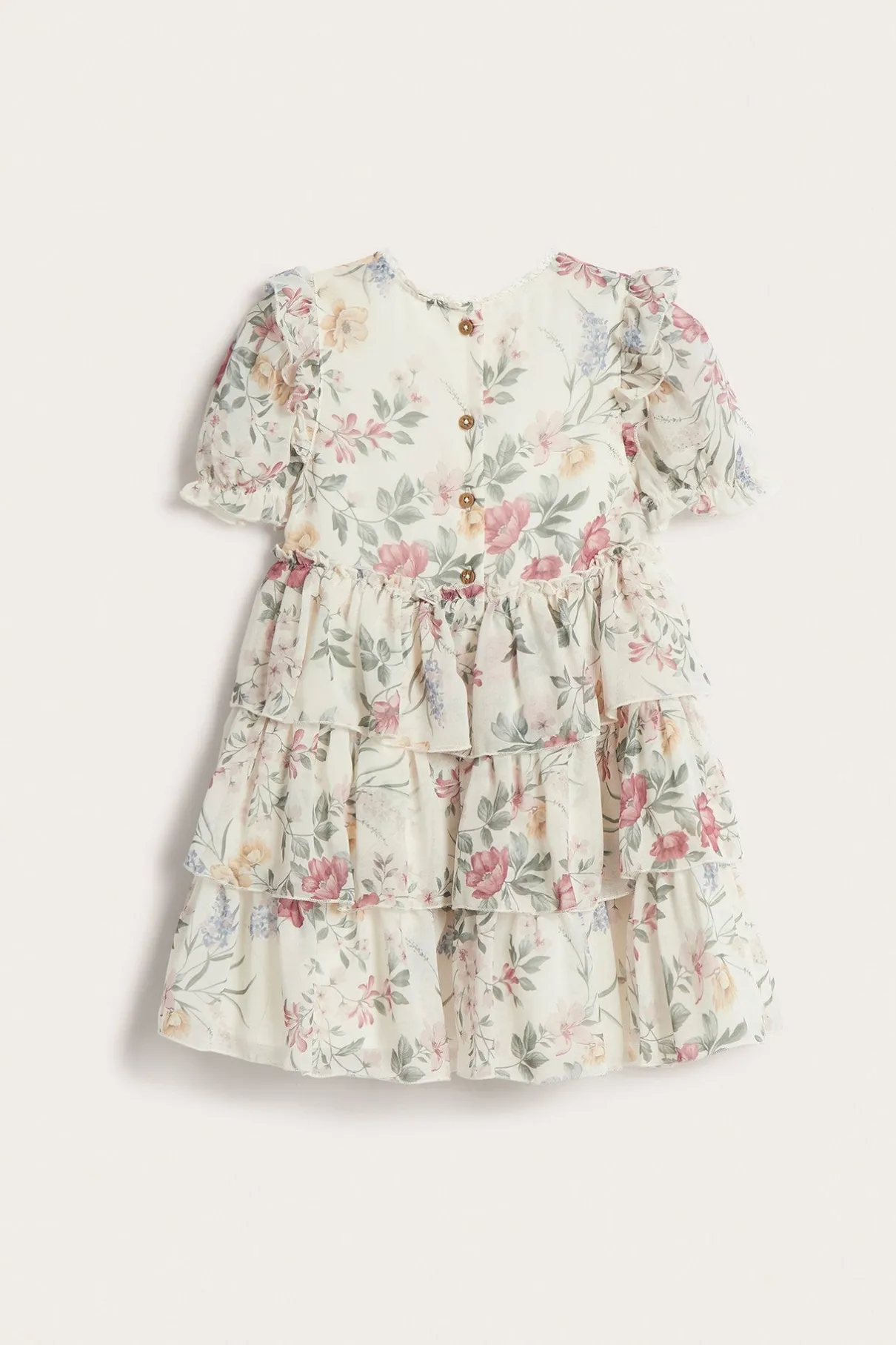 Baby & Kids white floral chiffon dress
