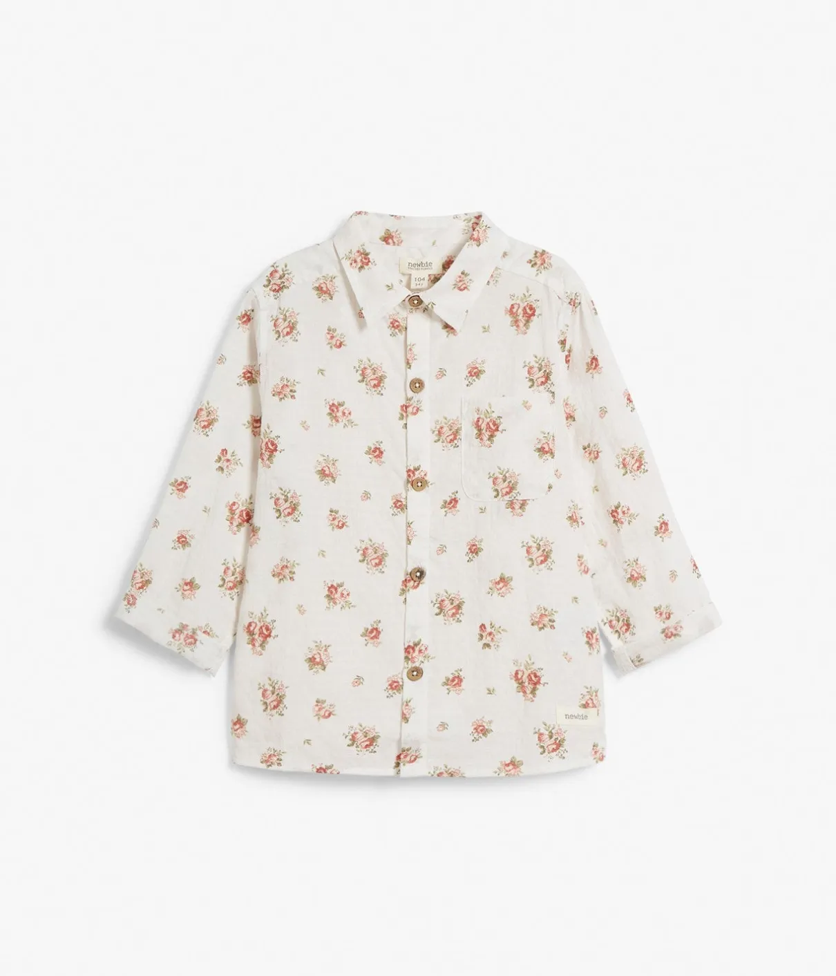 Baby & kids white floral shirt