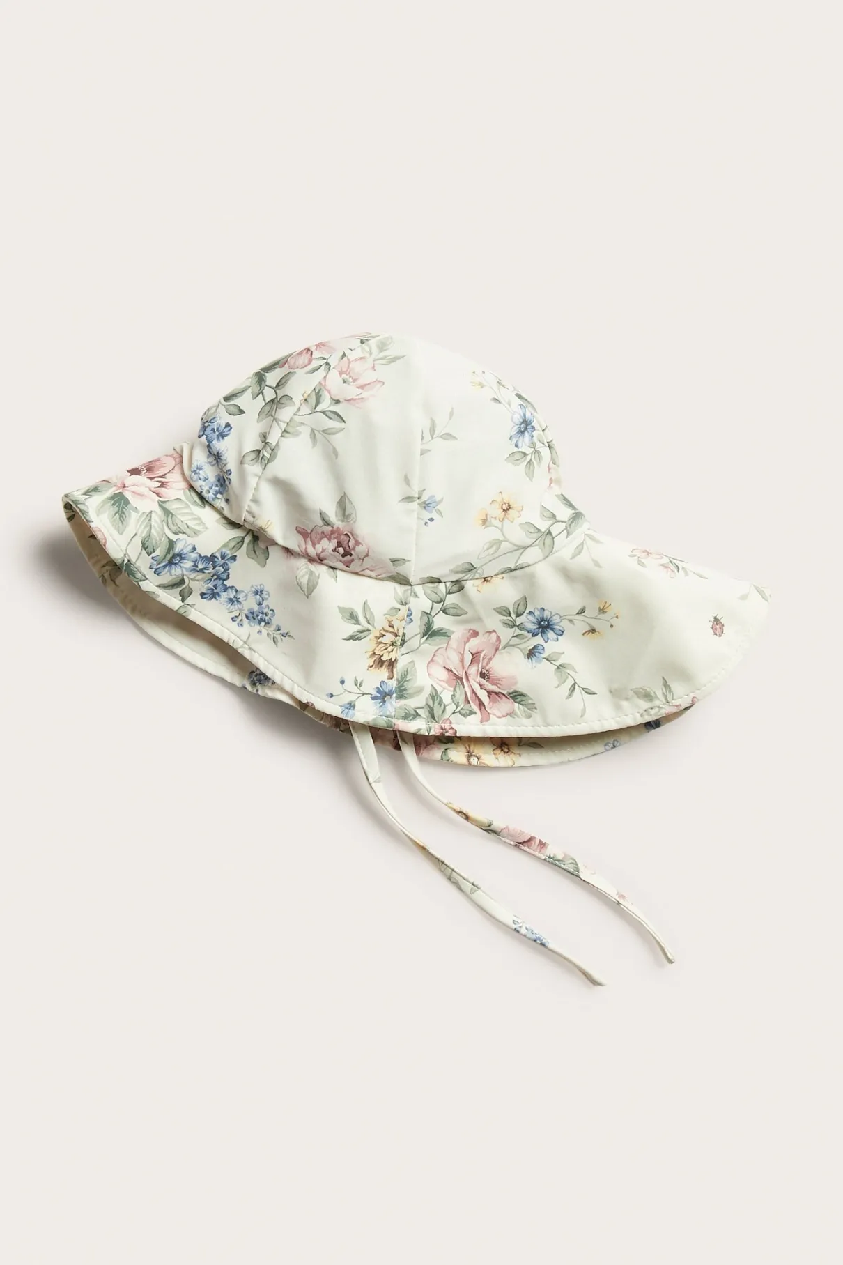 Baby & kids' white floral UV sun hat