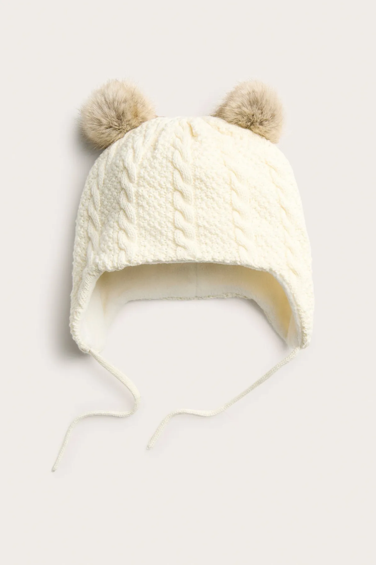 Baby & kids white knitted hat