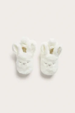 Baby & kids white knitted slippers
