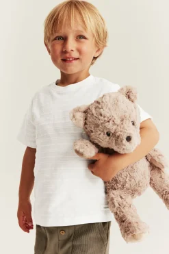 Baby & kids white textured T-shirt