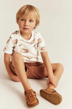 Baby & Kids white whale‑print t‑shirt