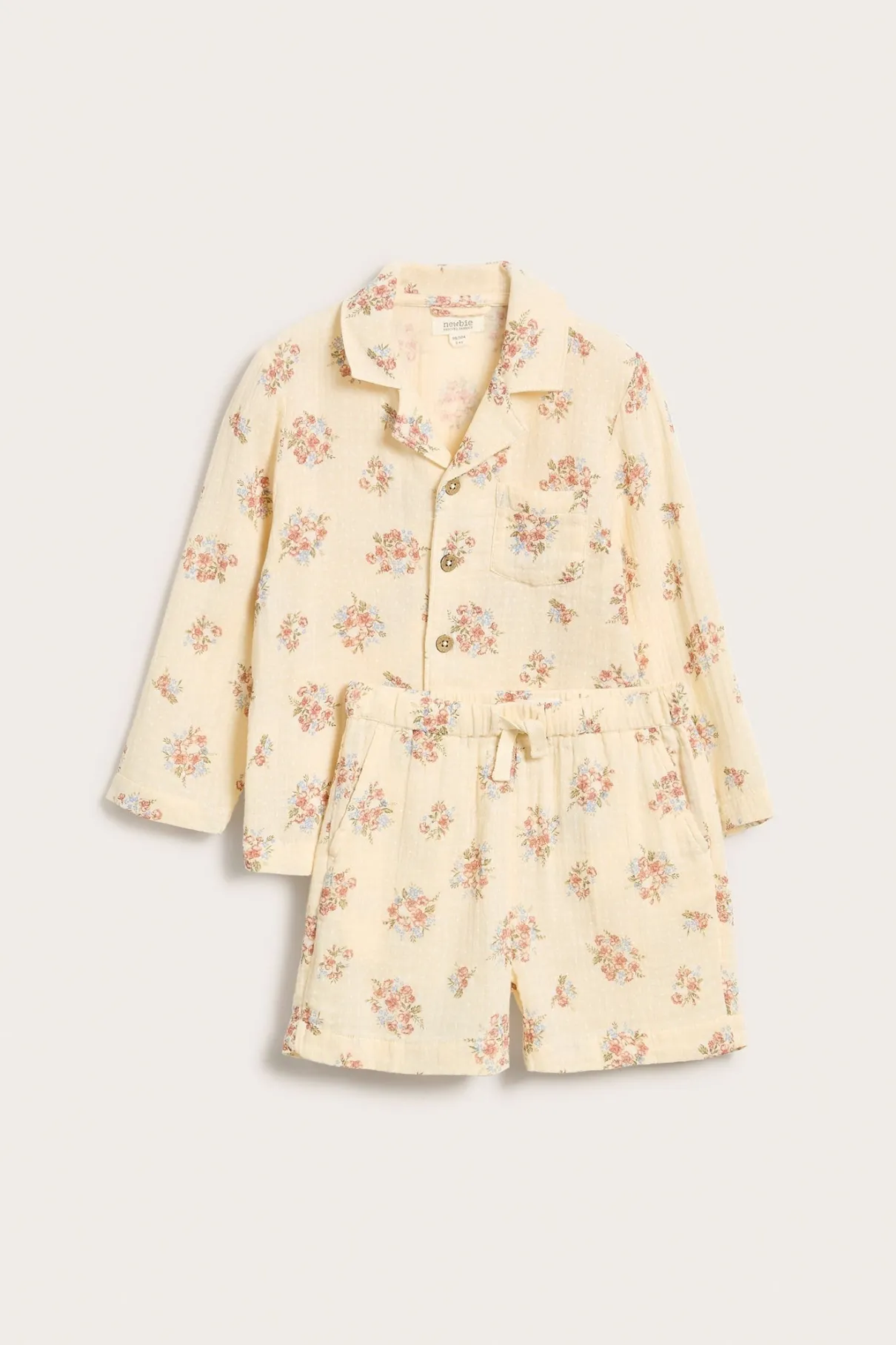 Baby & kids yellow floral pyjama set