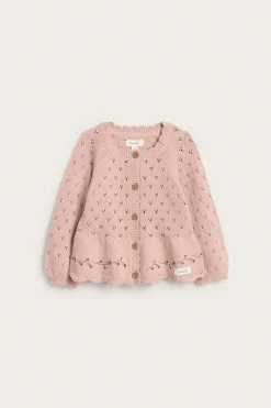 Baby knitted floral cardigan