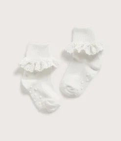 Baby lace socks with frills