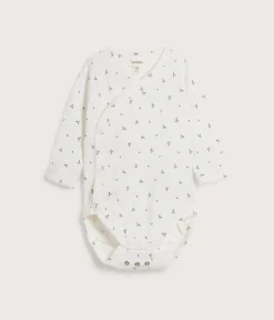 Baby leaf patterned bodysuit