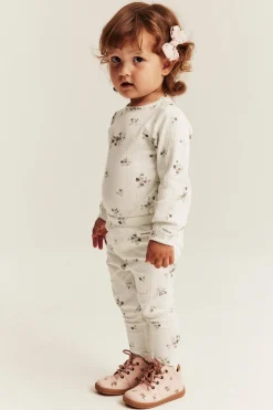 Baby Leggings with floral berries