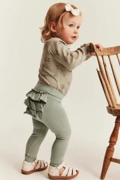 Baby leggings with frills