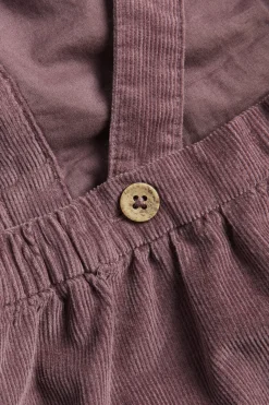 Baby lilac corduroy pinafore dress