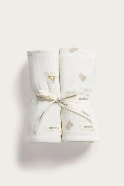 Baby muslin blankets (2-pack)