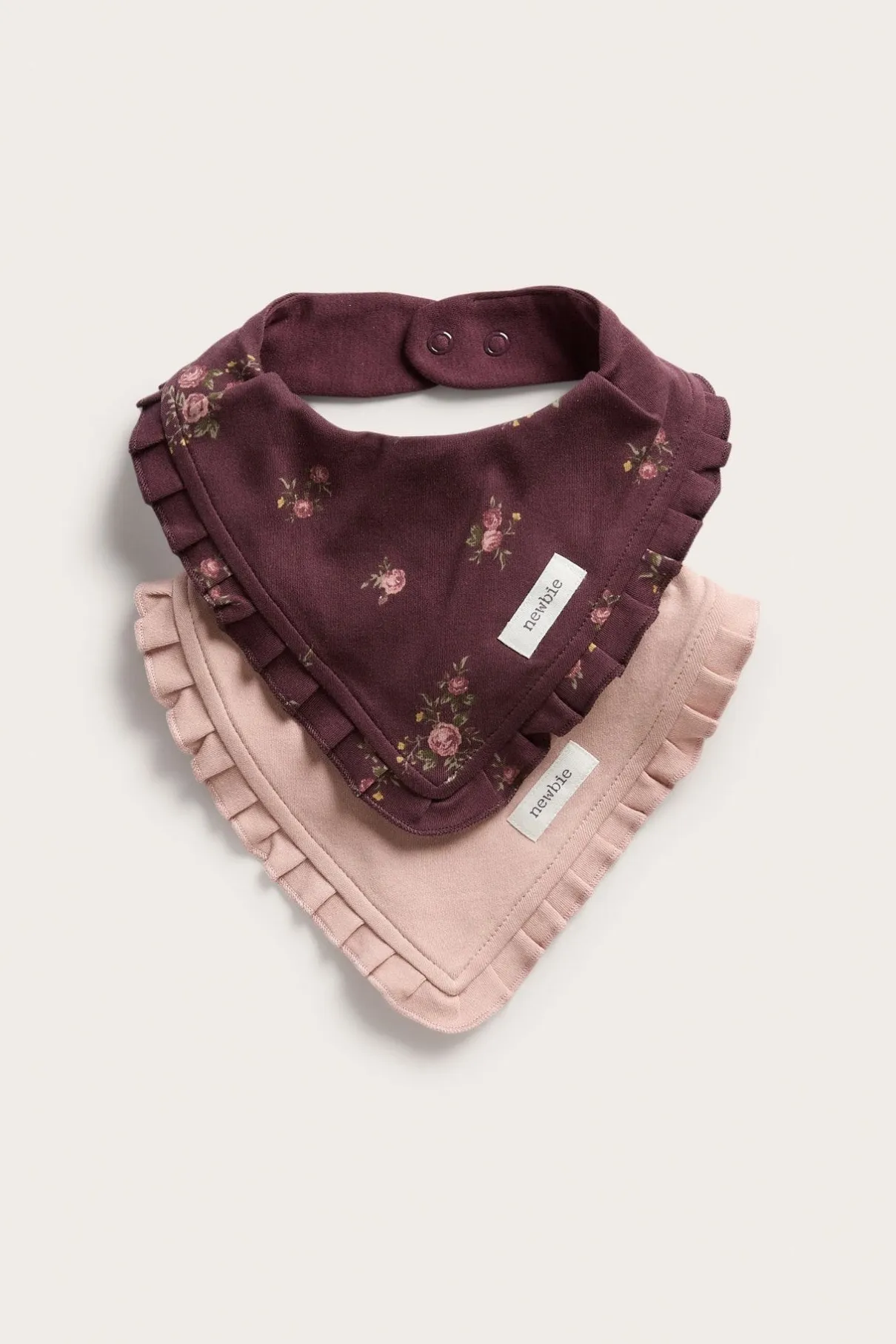 Baby 2-pack bibs with ruffle