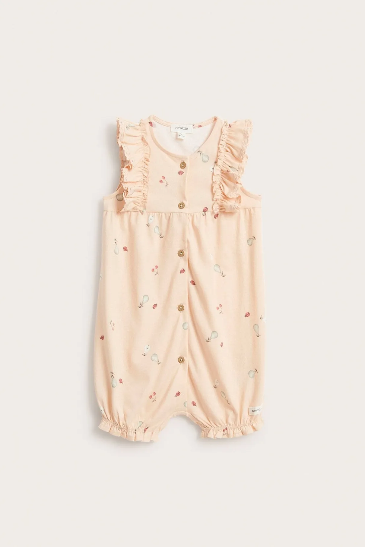 Baby patterned sleeveless romper