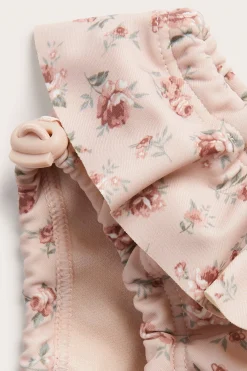 Baby pink floral swim nappy