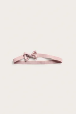 Baby pink hairband with satin bow