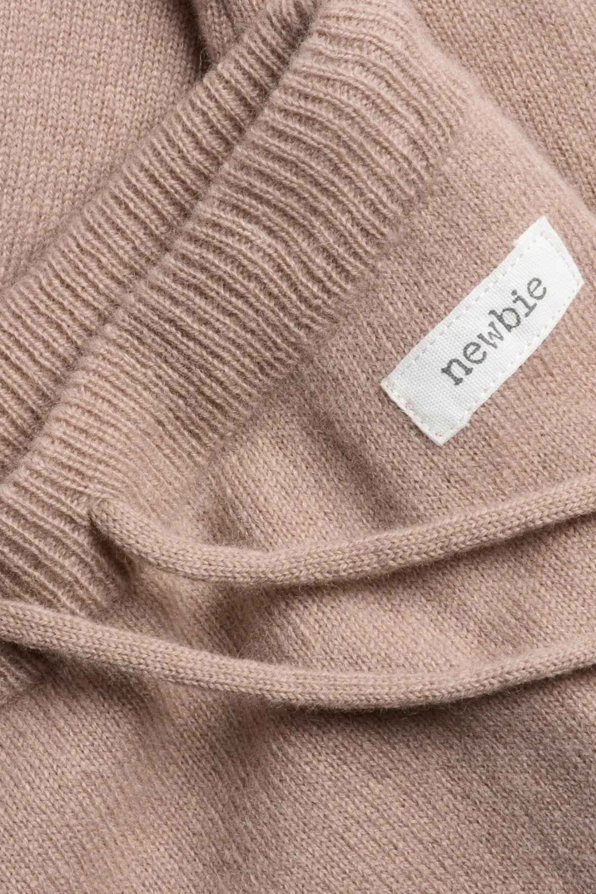 Baby pink wool-cashmere leggings