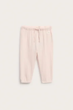 Baby pink woven trousers