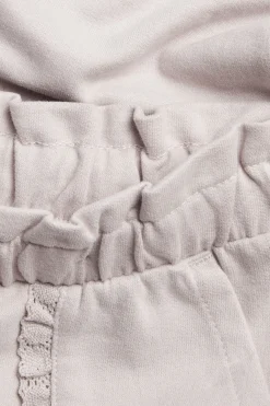 Baby purple joggers with lace details
