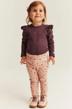Baby ribbed bodysuit with frills