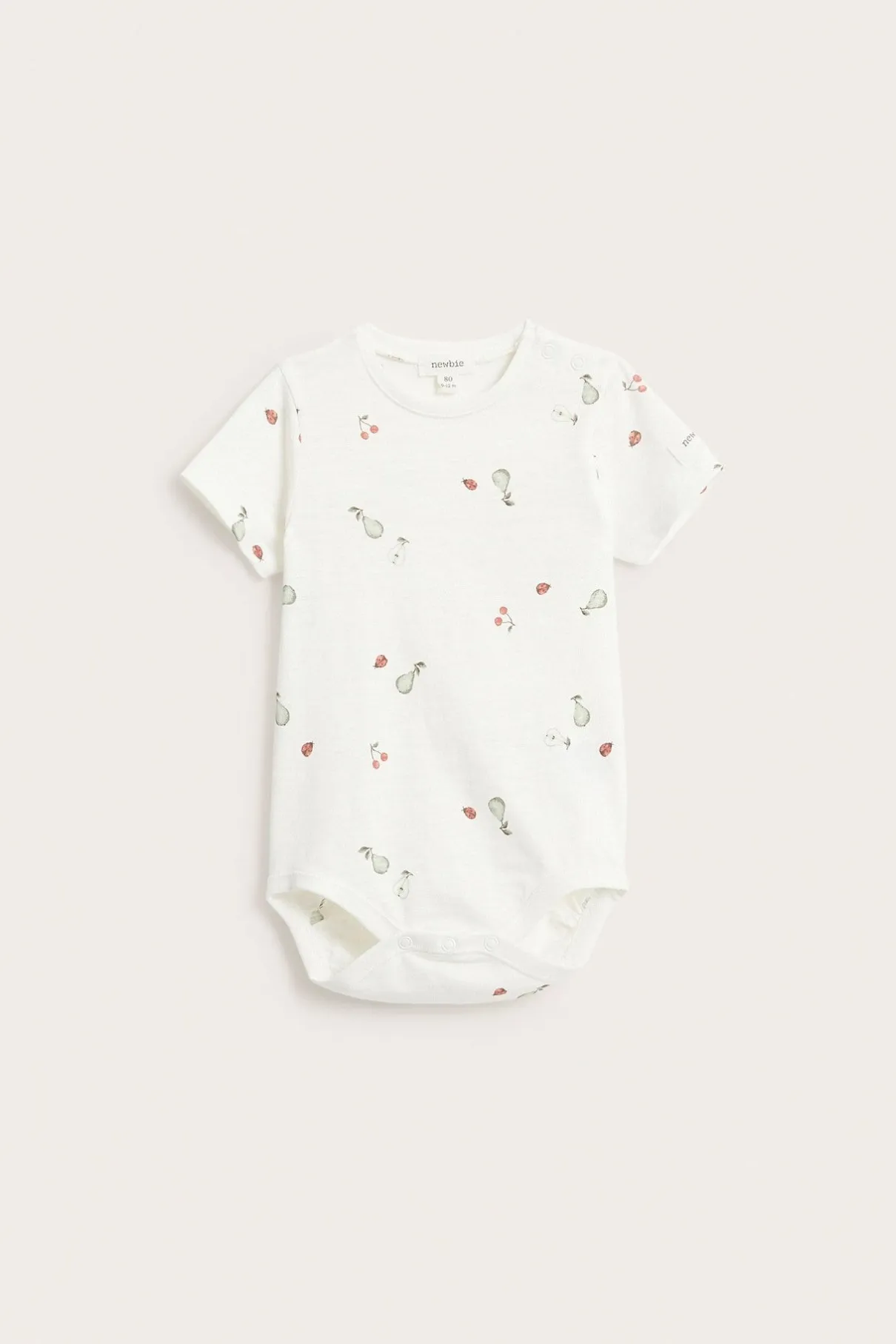 Baby short-sleeved knit bodysuit