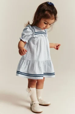 Baby short-sleeve striped dress