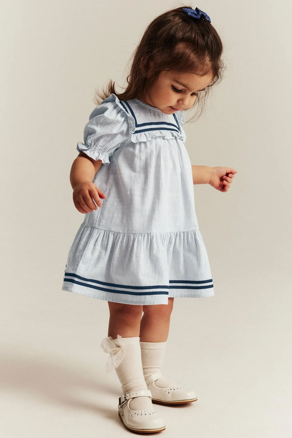 Baby short-sleeve striped dress