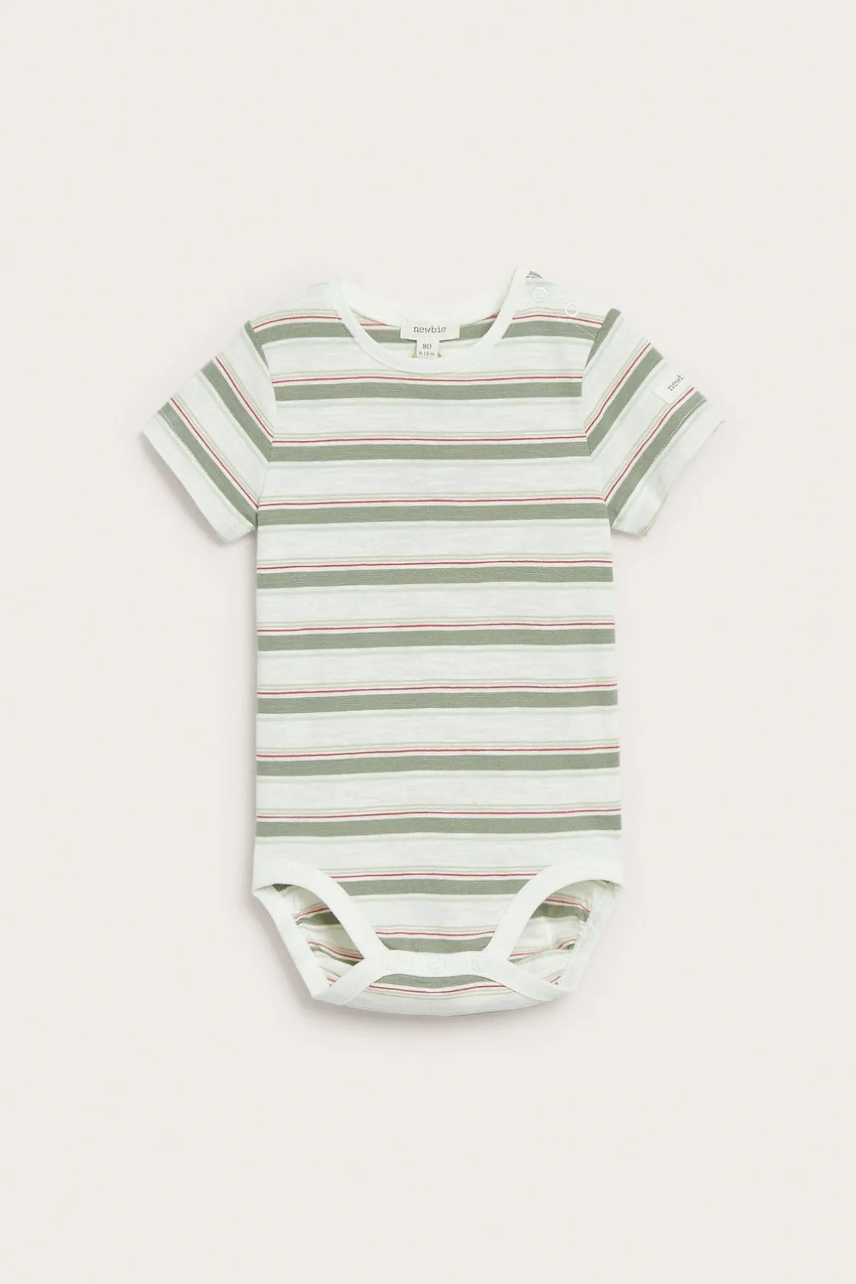 Baby striped slub tricot bodysuit