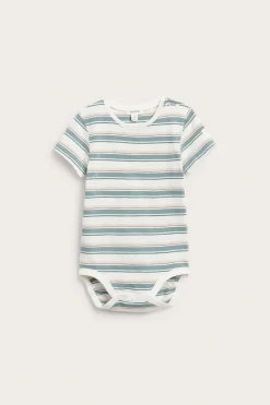 Baby striped slub tricot bodysuit