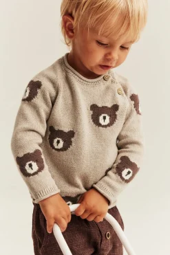Baby sweater with bears