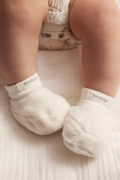 Baby white booties