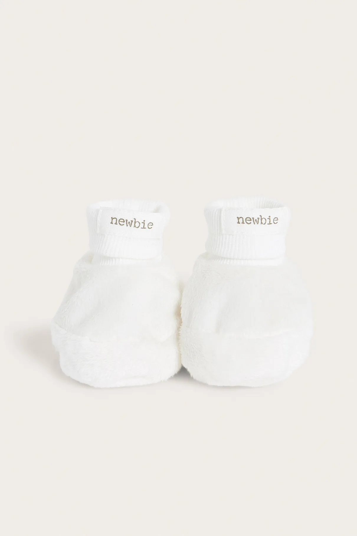 Baby white booties