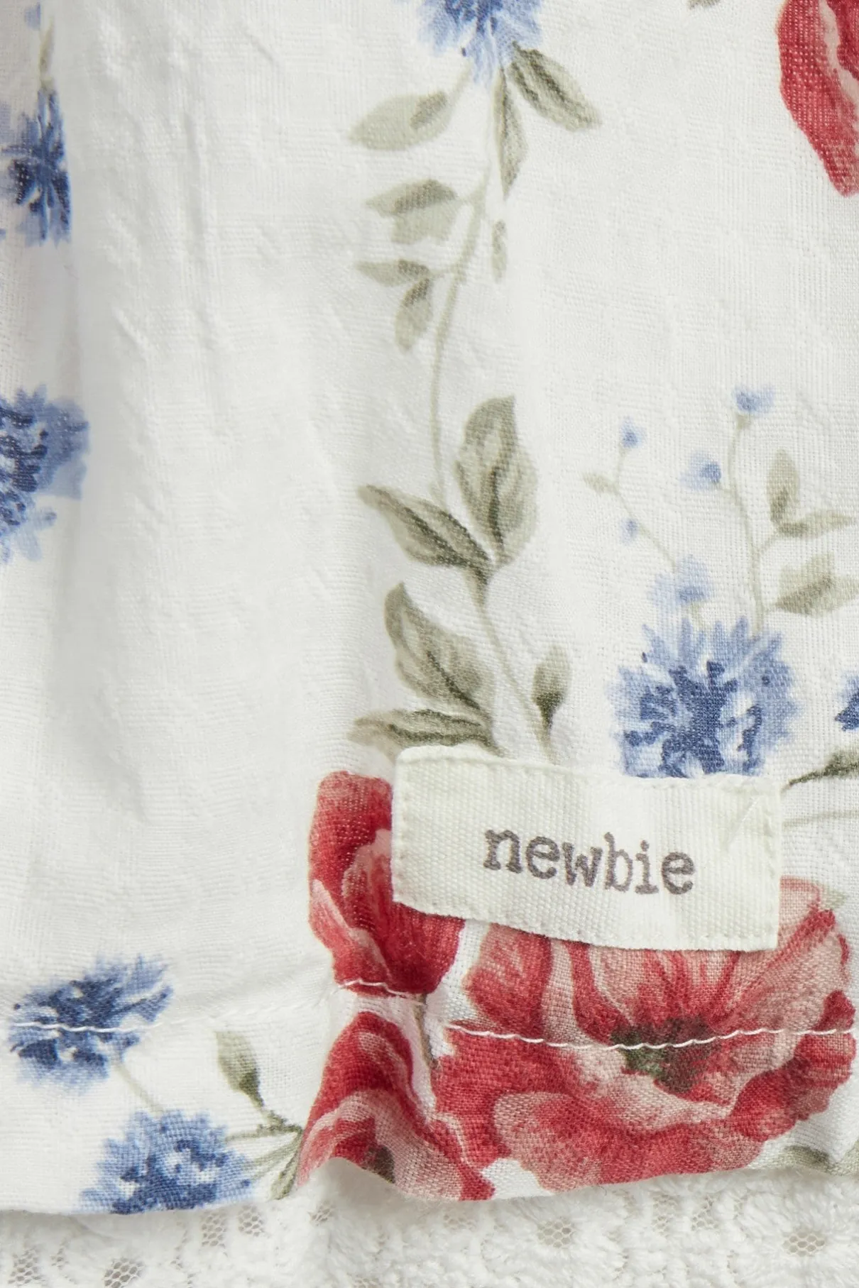 Baby white floral dress