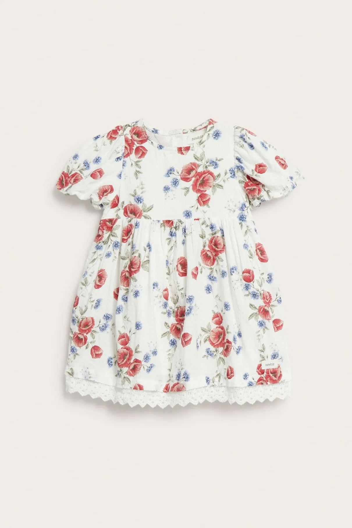 Baby white floral dress