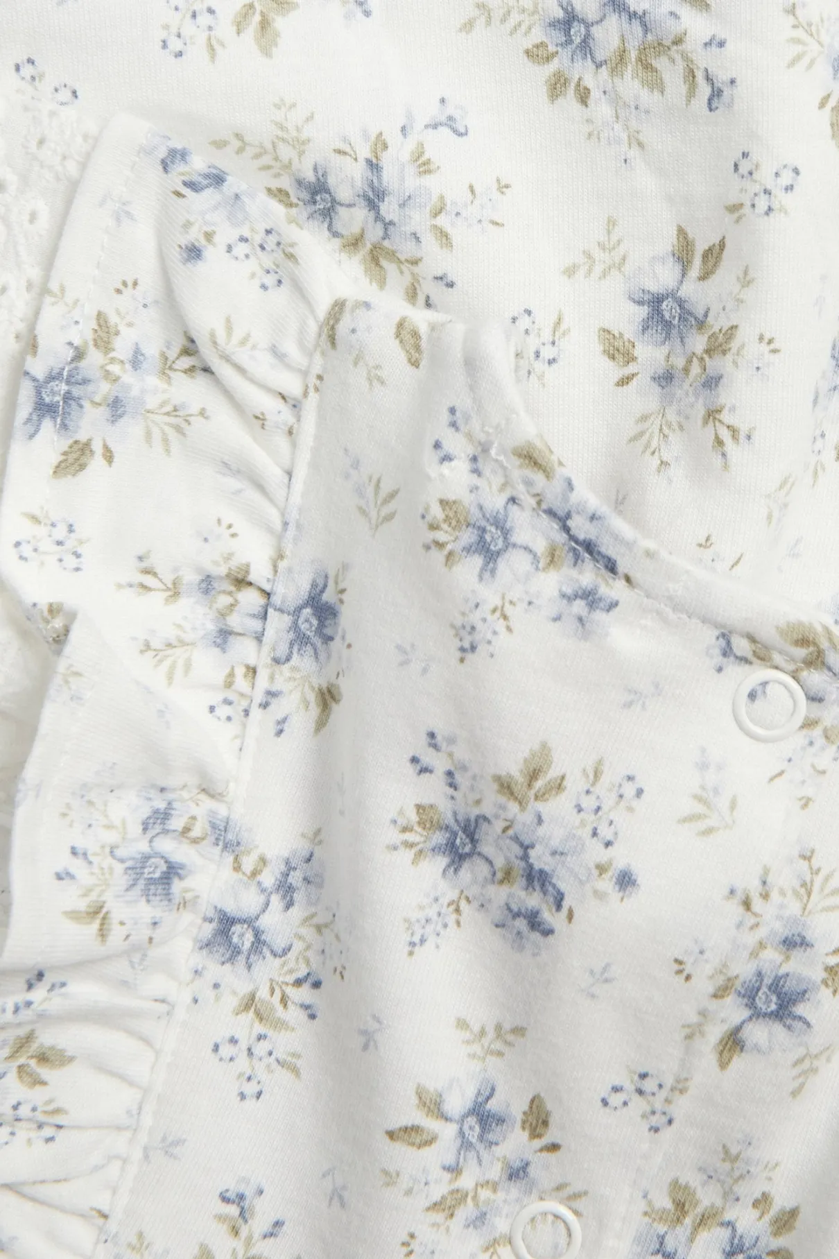 Baby white floral dress with lace