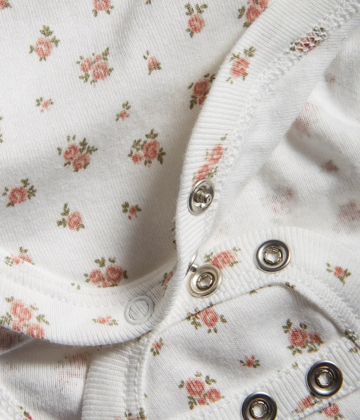 Baby white floral extender bodysuit
