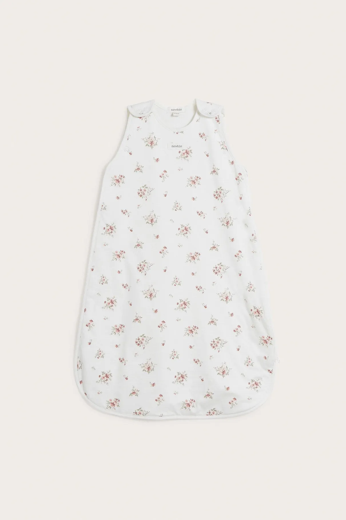 Baby white floral sleeping bag
