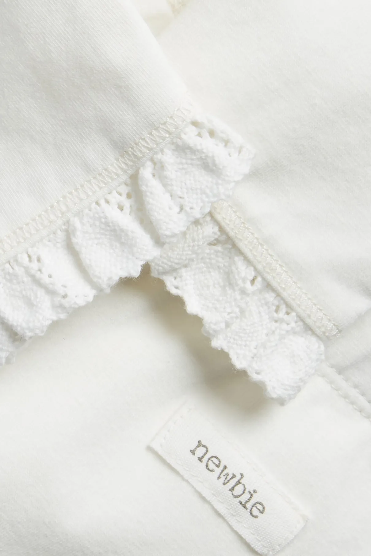 Baby white lace leggings