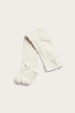 Baby white patterned tights